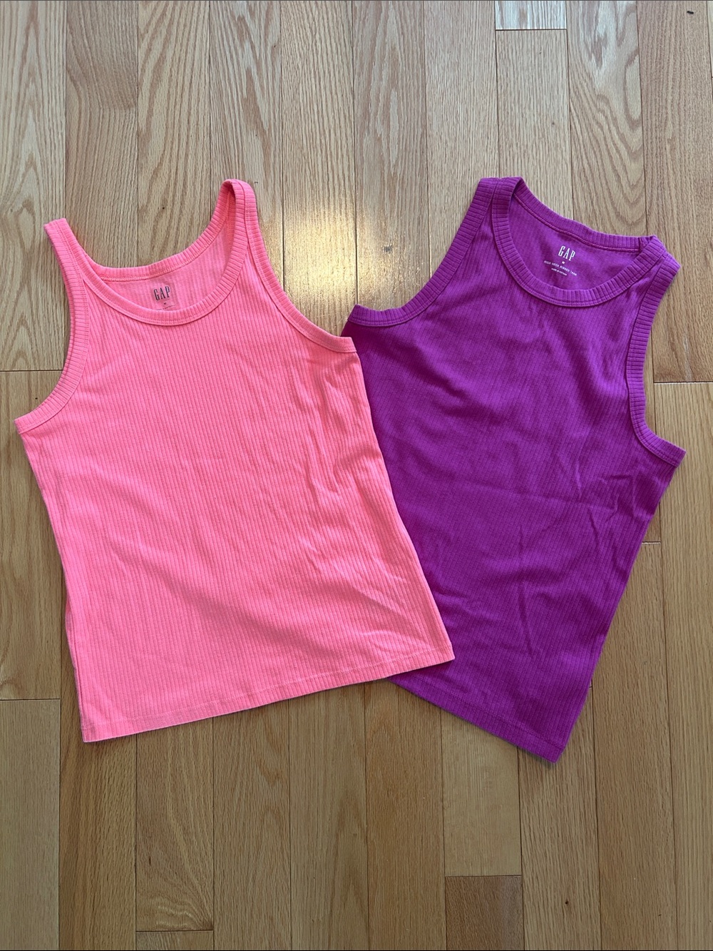 Set of 2 GAP Ribbed Tank Tops